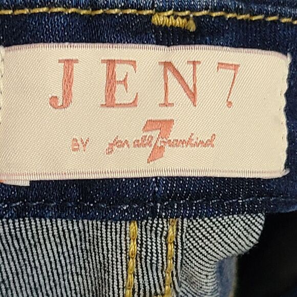 New JEN 7 For All Mankind Women's (24) Blue Legging Ankle Stretch Jeans $99 - Picture 7 of 13
